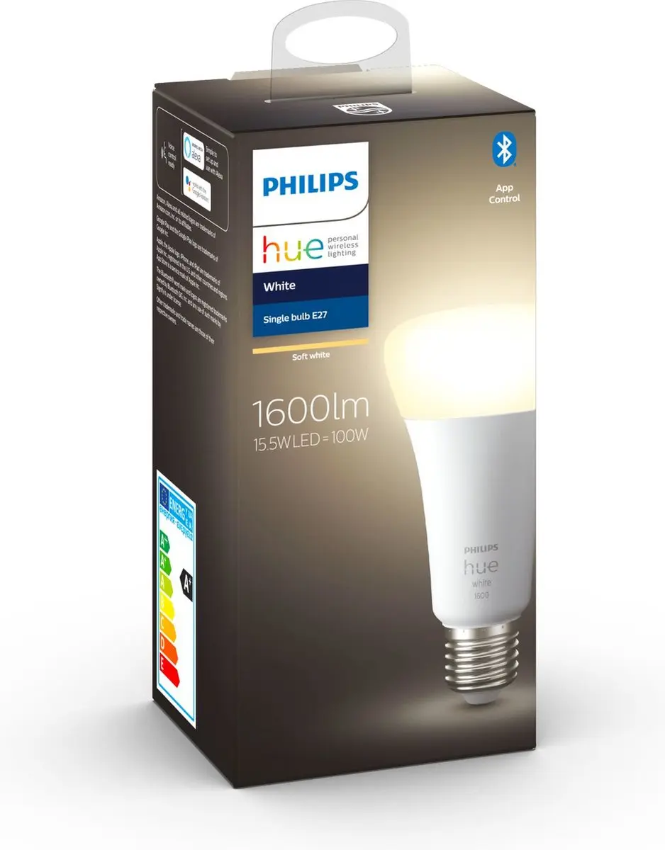 Philips Hue White E27 LED - 15,5W - Mat