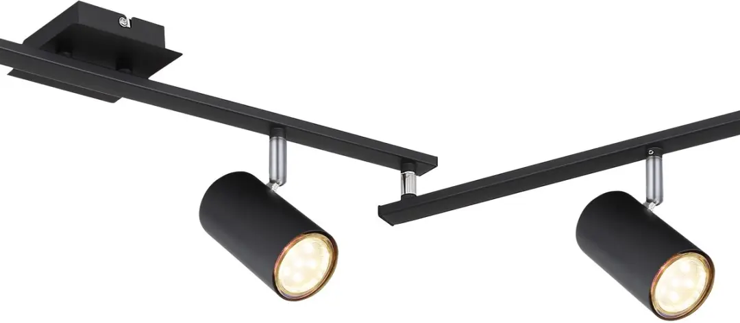 Globo Robby Opbouwspot GU10 - 6 Stuks - Zwart
