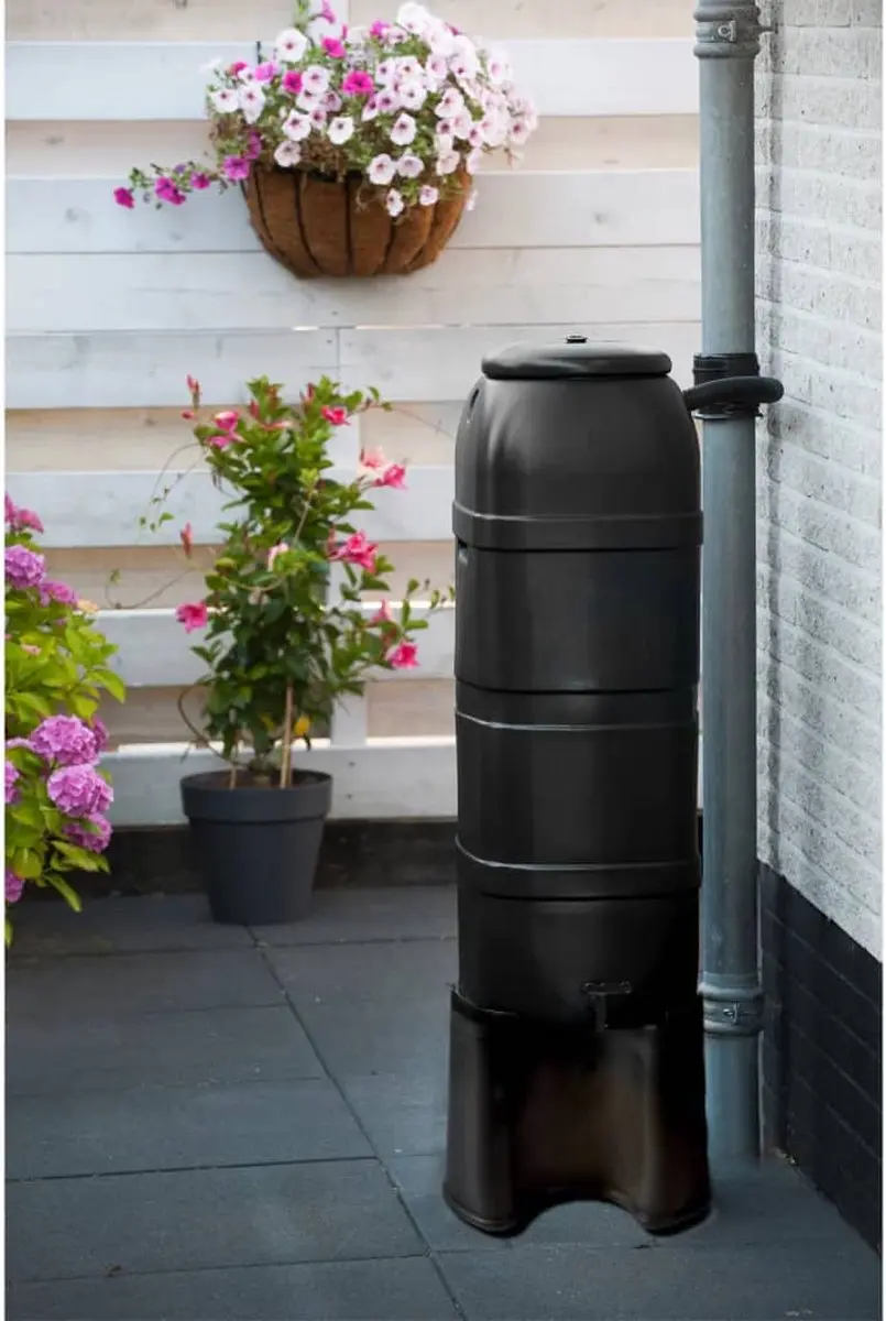 Nature Regentonstandaard - 100L - Zwart