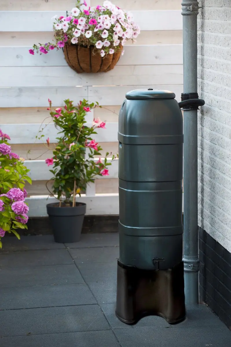 Nature Regentonstandaard - 100L - Zwart