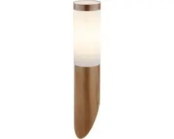 Globo Buitenlamp Sensor RVS Bruin E27