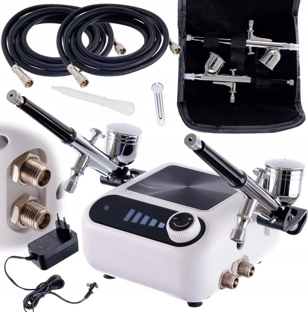 Technic Dubbele Aerograaf Compressor Set