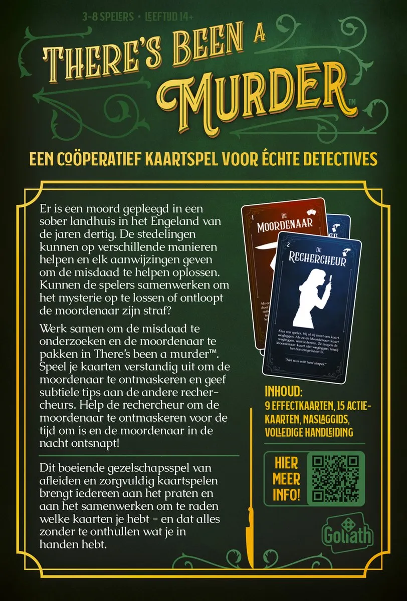 Goliath There's Been a Murder Escape Game Kaartspel - 926292 - 3-8 Spelers - afbeelding 6 van 6