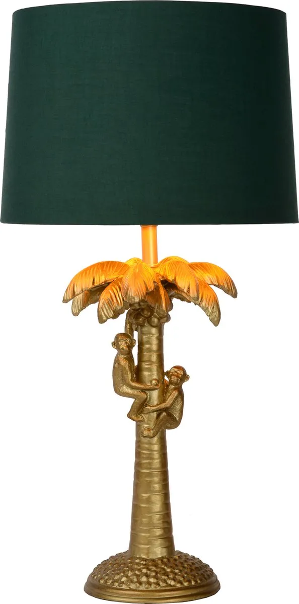 Lucide Extravaganza Coconut Tafellamp - Ø30,5cm - Mat Goud/Messing