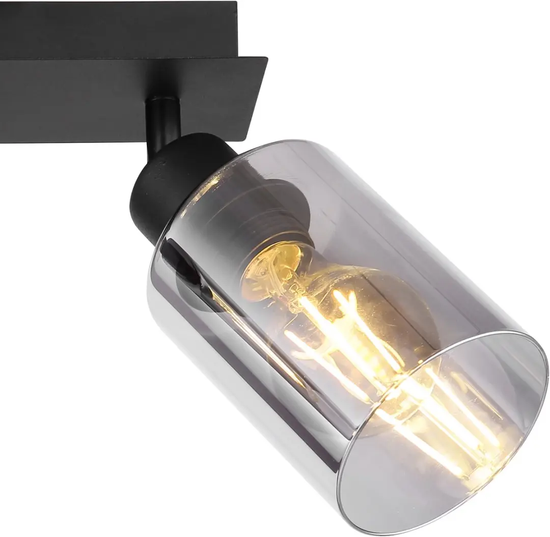 Globo Hadera Opbouwspot E27 - 2 Stuks - Zwart - Ø9cm - afbeelding 5 van 6