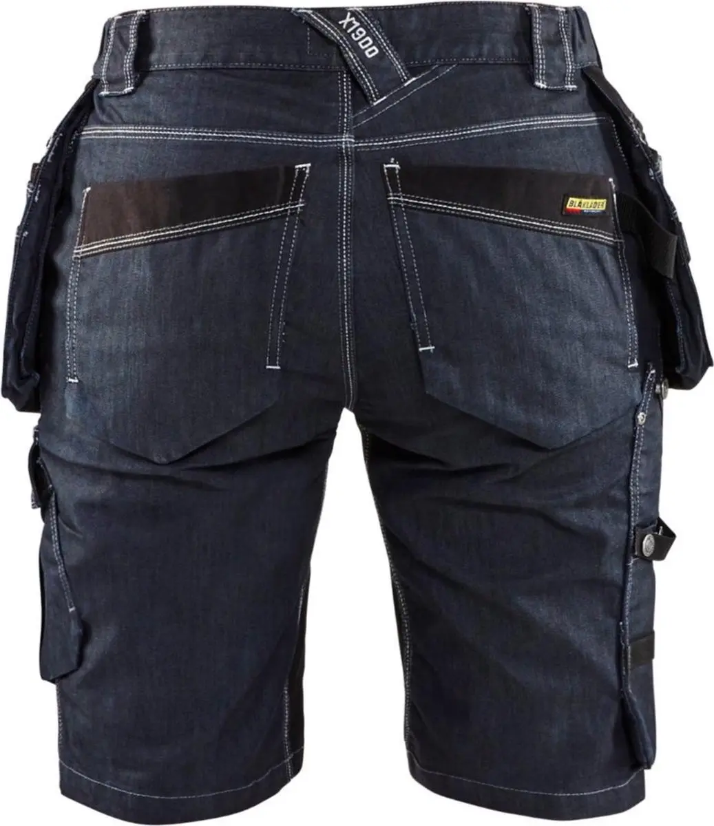 Blåkläder Dames Short Denim X1900 7992-1141 - Marineblauw/Zwart