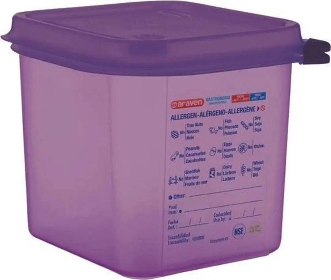 Araven GN1/6 Polypropyleen Voedseldoos 2.6L - Multicolor
