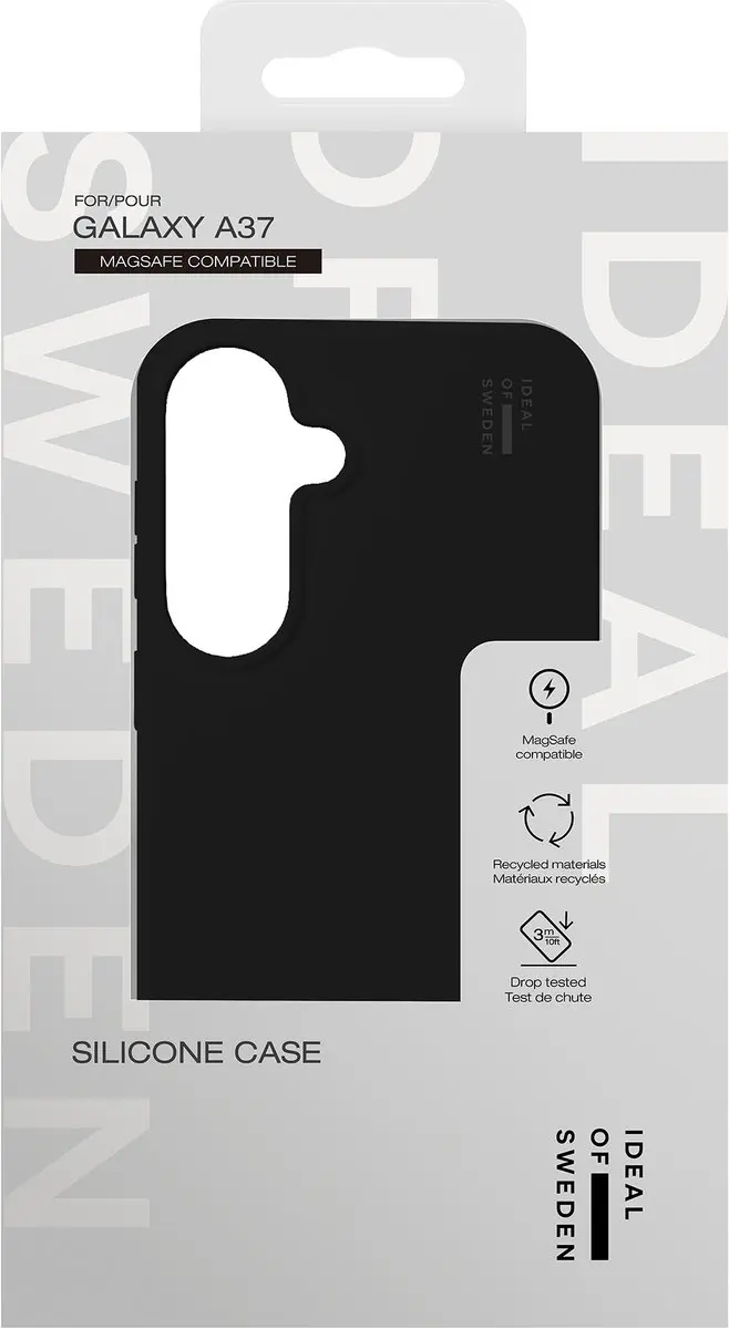 iDeal of Sweden Silicone Hoesje A37 - Zwart - IDSICMS-A37-01