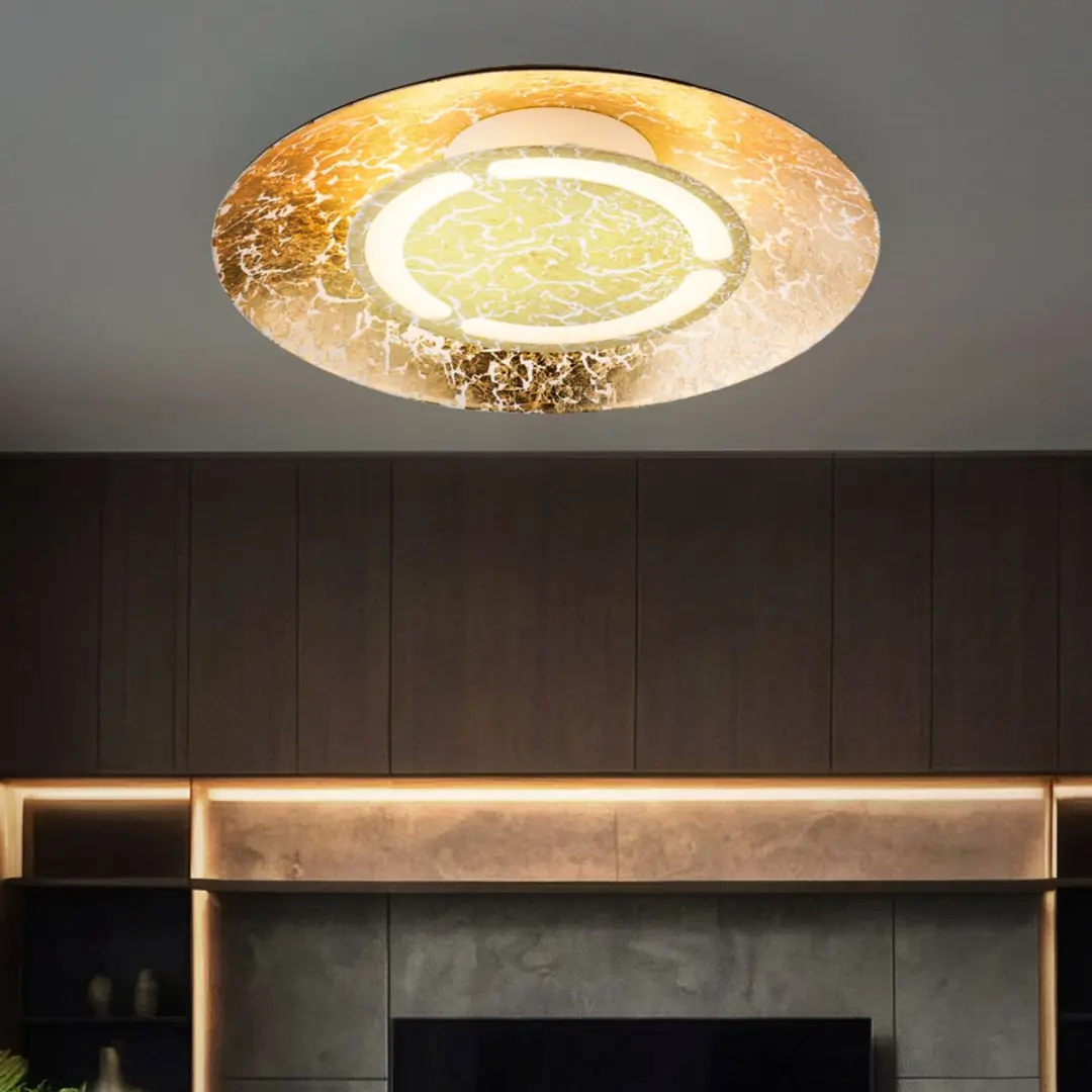 Globo Tabea Plafondlamp Goud - Ø35cm - LED