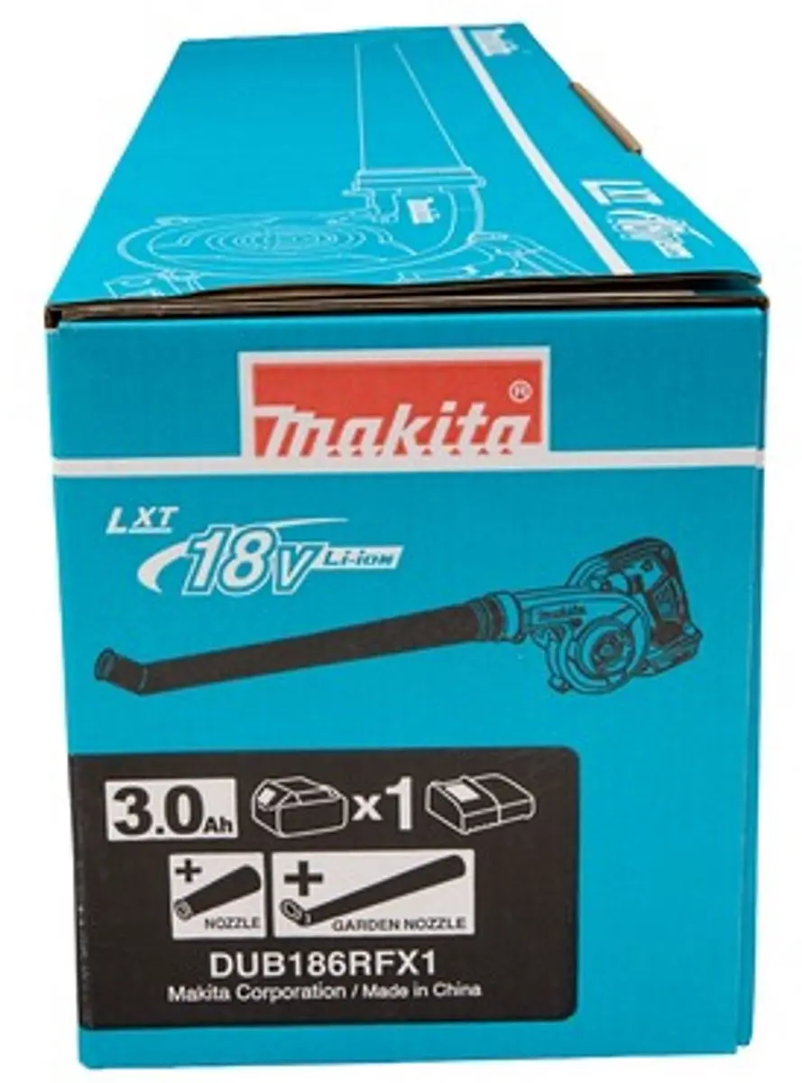 Makita DUB186RFX1 Accu Blazer 18V 3.0Ah - afbeelding 6 van 6