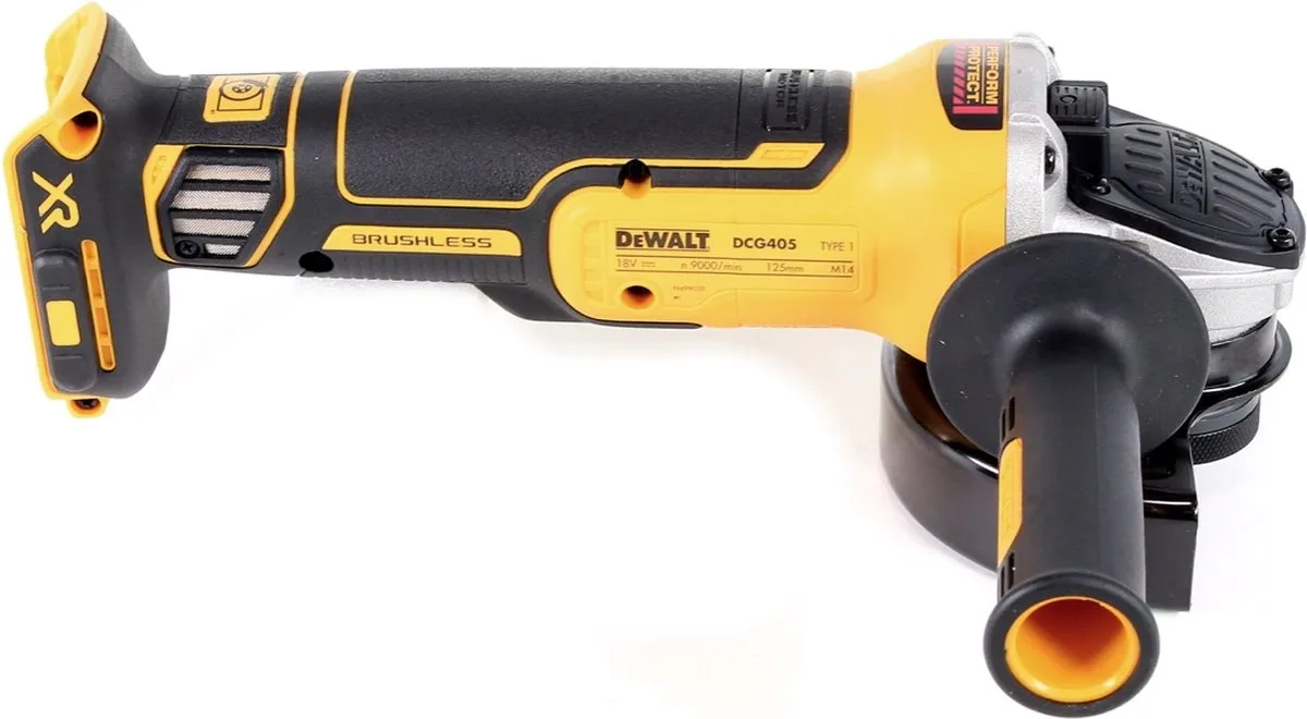 DeWalt DCG405M2 Haakse Slijper 18V 125mm - 2x 4.0Ah Accu + Lader - afbeelding 4 van 5