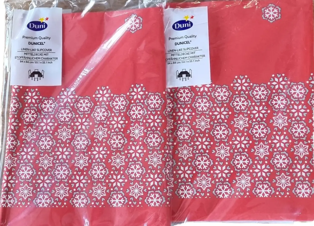 Duni Kerst Tafelkleed Rood 84x84cm