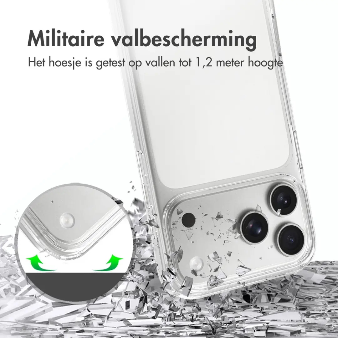 Accezz Xtreme Impact Backcover 2.0 iPhone 17 Pro Max - Transparant