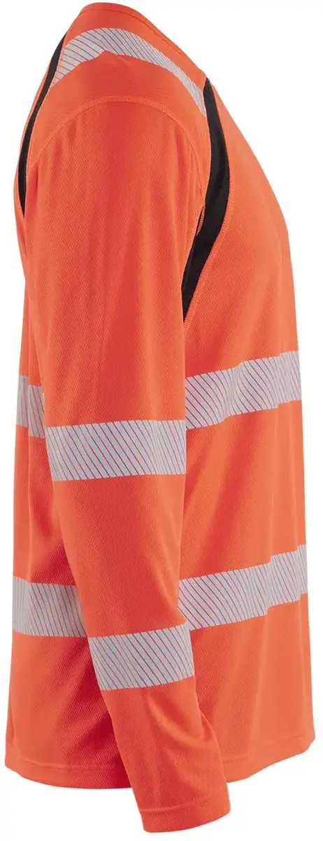 Blåkläder T-shirt Lange Mouwen S - Rood/Zwart