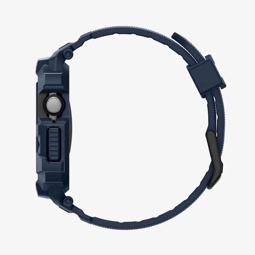 Spigen Rugged Armor Pro 2 Hoesje + Band Apple Watch 10/11 42mm - Blauw