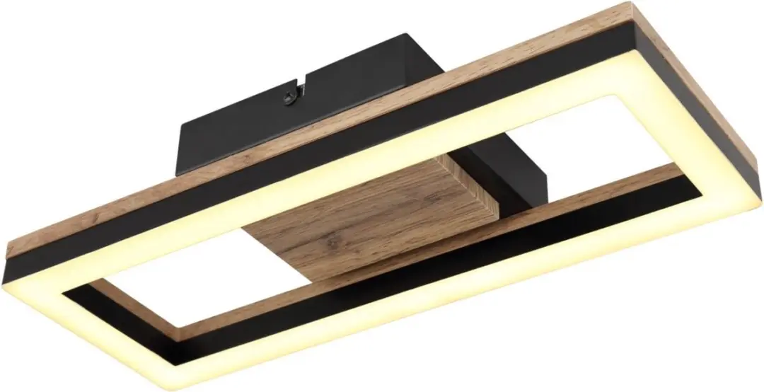 Globo Beatrix Plafondlamp 12W - Zwart - afbeelding 6 van 6