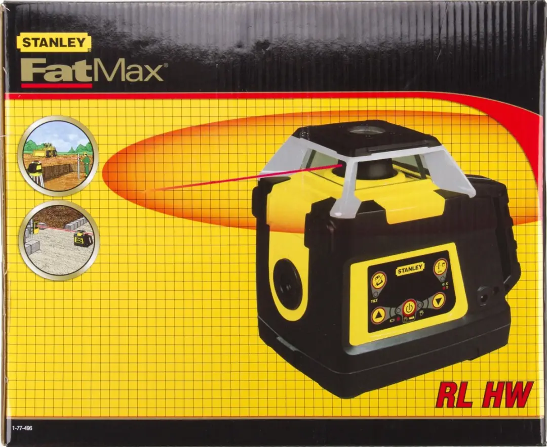 Stanley RL HW FATMAX RL3253561774966 Roterende Laserwaterpas - 4xC