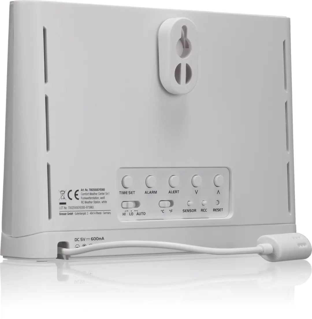 Bresser Weerstation 5-in-1 Wit - Regen- en Windmeter