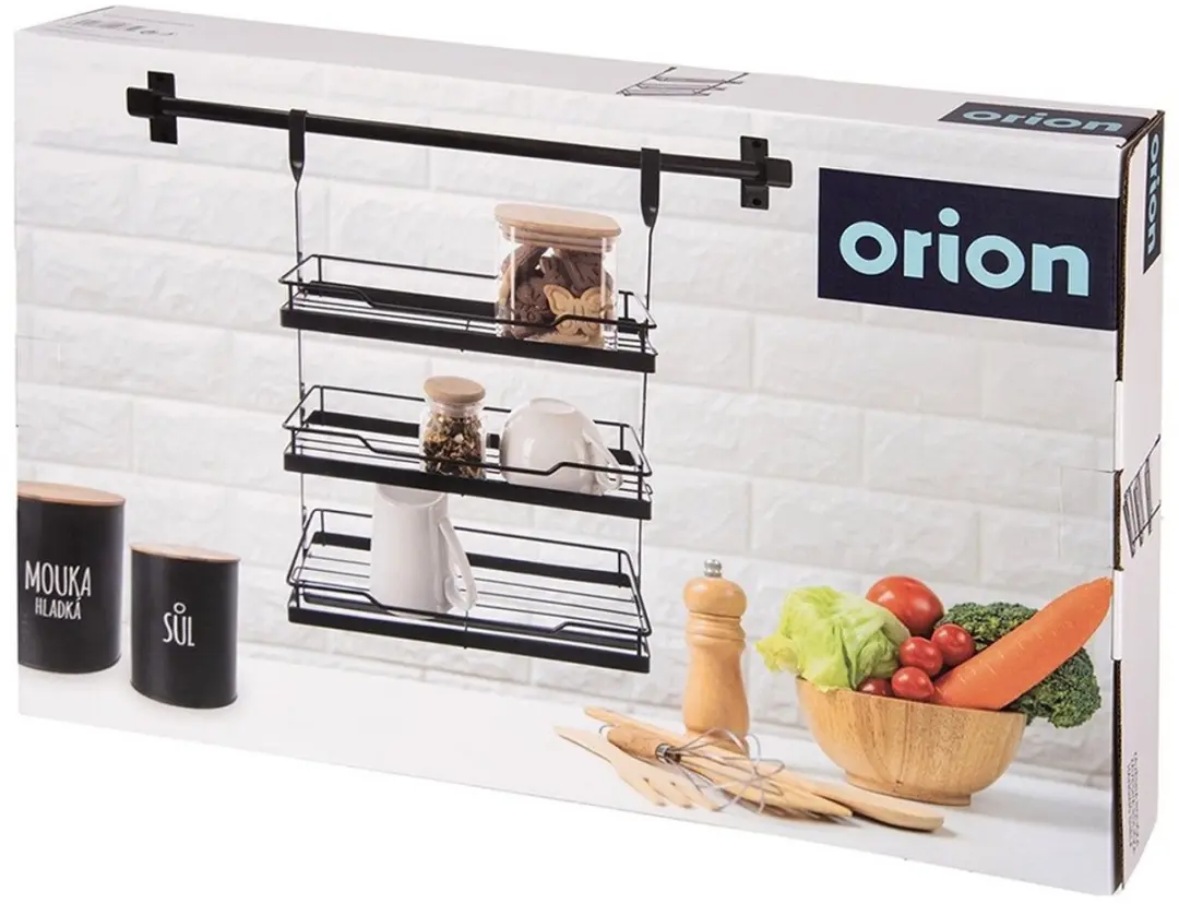 Orion Radka Serie Hangende Keukenplank - 32x11x46cm - Zwart