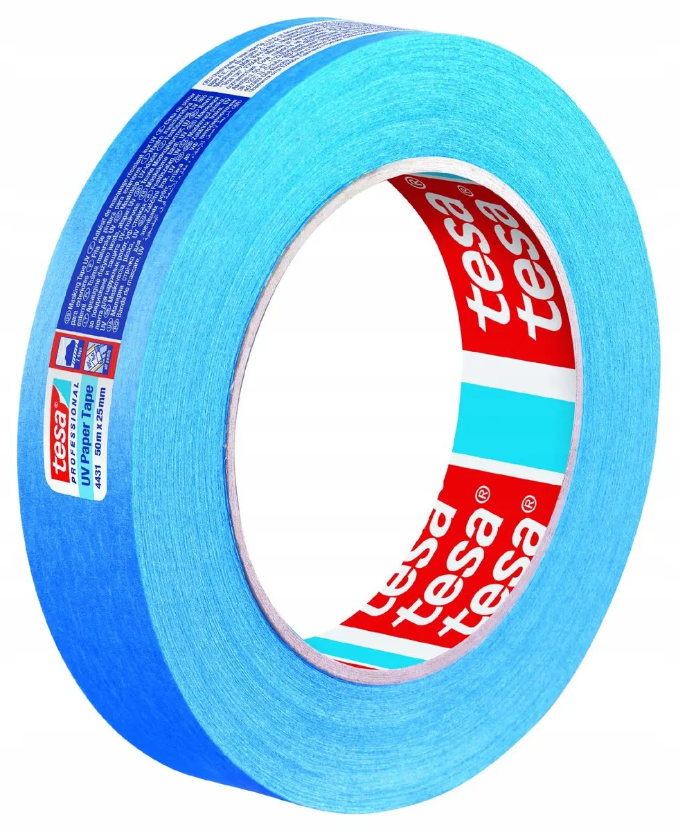 Tesa 4431 Blauwe UV-bestendige schilderstape 25mm x 50m