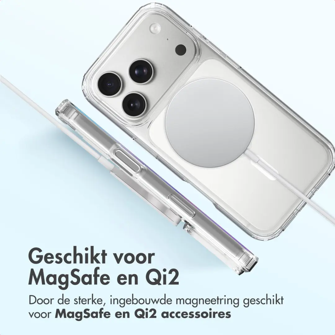 Accezz iPhone 17 Pro Xtreme Impact Backcover - Transparant MagSafe