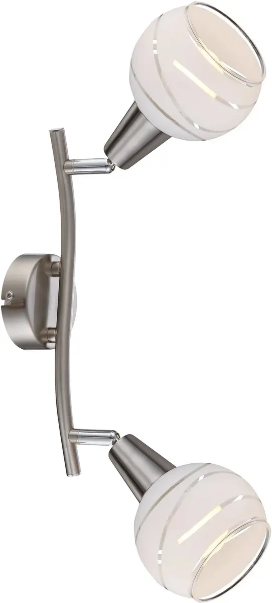 Globo Spotserie Elliot XL - Nikkel mat - 4W Warm wit
