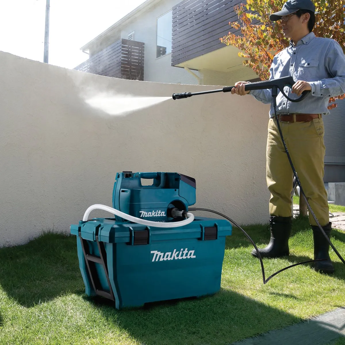 Makita DHW080ZK Hogedrukreiniger 80 bar - 2x18V LXT