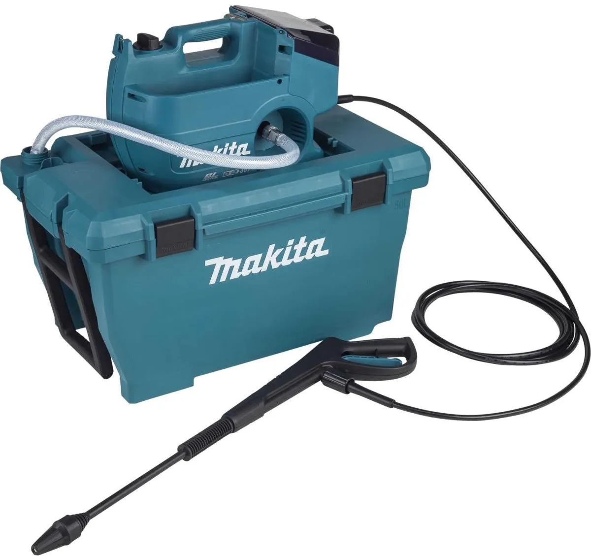 Makita DHW080ZK Hogedrukreiniger 80 bar - 2x18V LXT