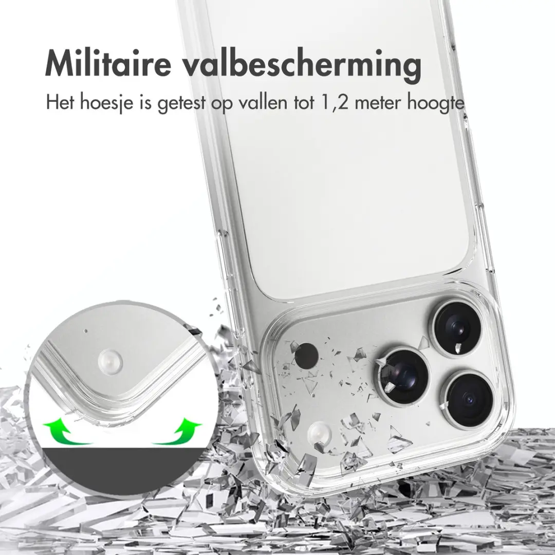 Accezz Xtreme Impact Backcover 2.0 iPhone 17 Pro - Transparant