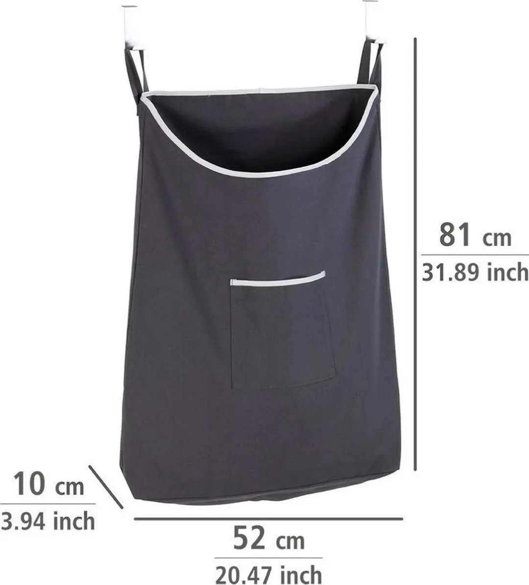 Wenko Canguro Overdeur-wasmand 65L - Grijs