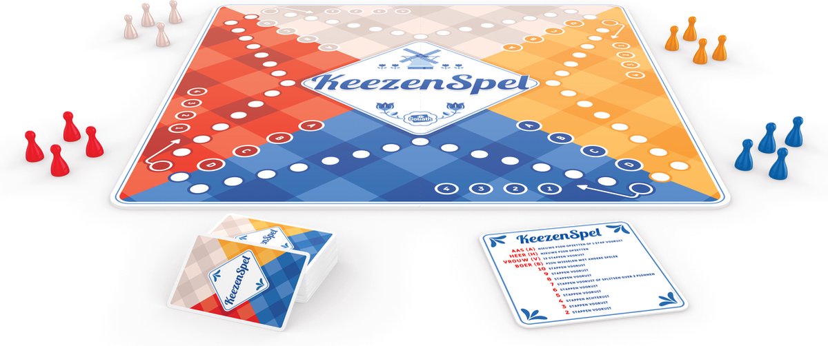 Goliath Keezenspel - Bordspel - Keezen - 2 tot 4 spelers - Hollandse Gezelligheid