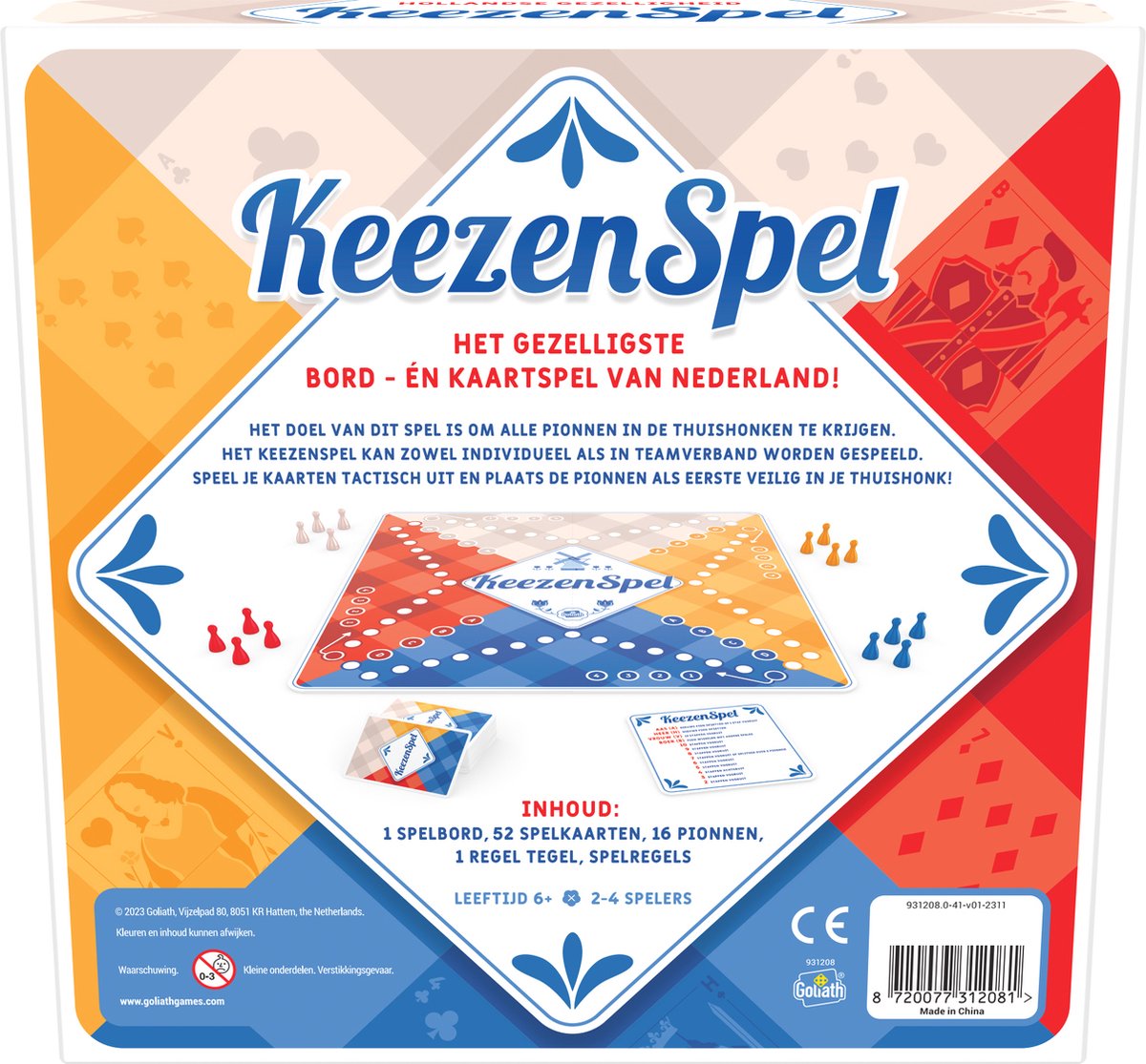 Goliath Keezenspel - Bordspel - Keezen - 2 tot 4 spelers - Hollandse Gezelligheid