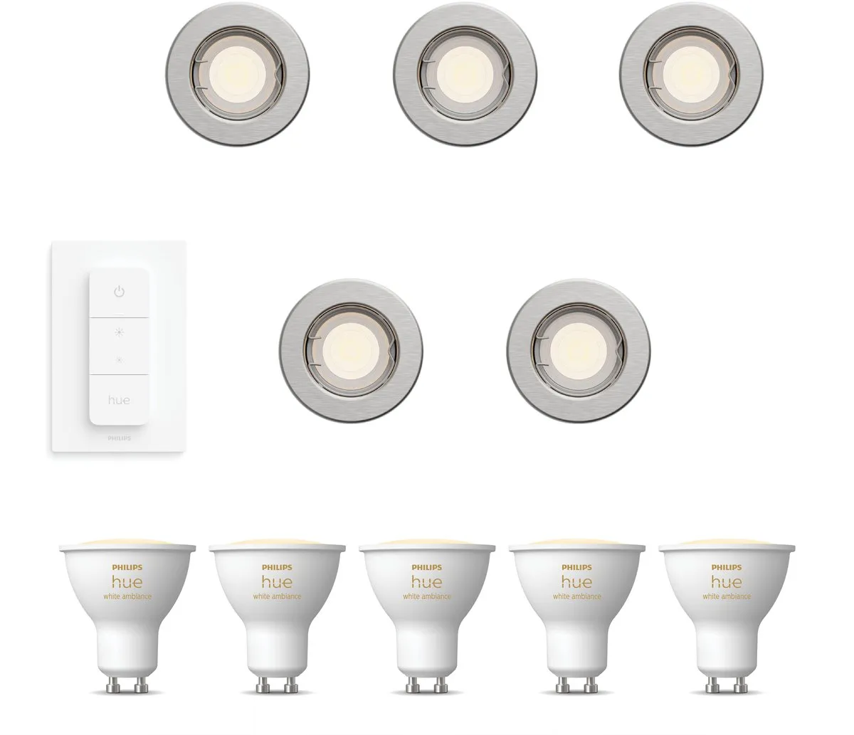 Philips Hue Peridot Inbouwspots 5 Stuks