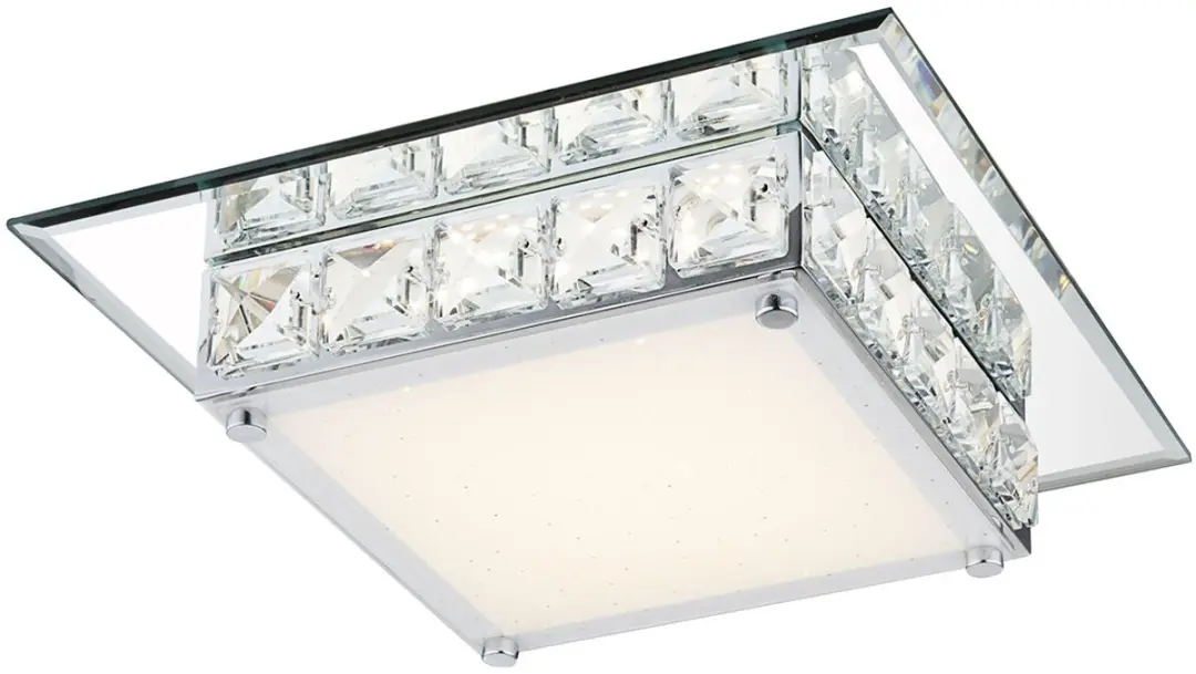 Globo Margo Plafondlamp LED 25cm - Chroom - afbeelding 6 van 6