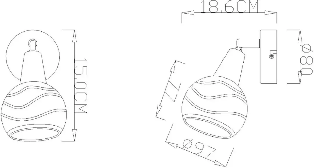 Globo Elliott LED Spotlight 4W - Nikkel - Warm wit 3000K