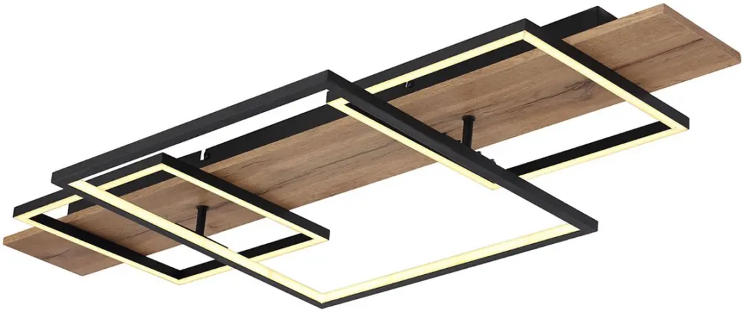 Globo Vanni Plafondlamp LED 40cm - Zwart