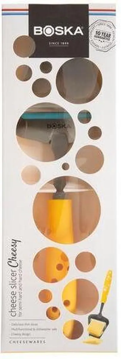 Boska Kaasschaaf Cheesy Geel/Zilver - RVS - 10 Jaar Garantie