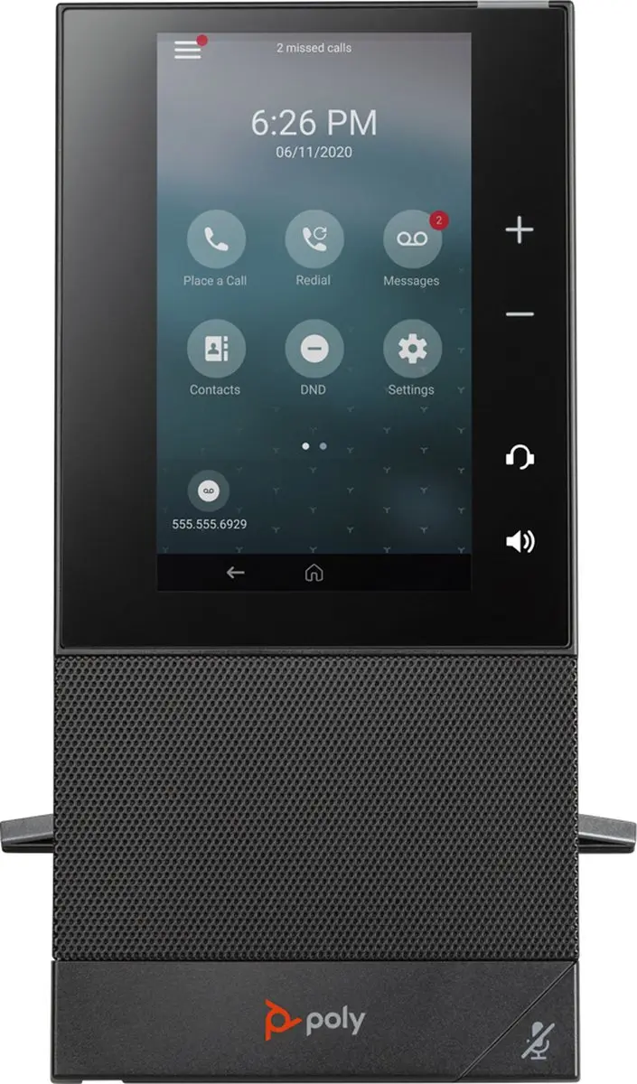 Poly CCX 500 IP Telefoon - 5 inch LCD - Zwart