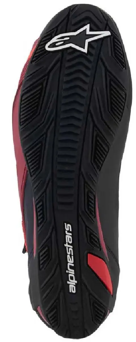 Alpinestars Faster-4 Motorschoenen 46 - Zwart/Wit/Donkerrood