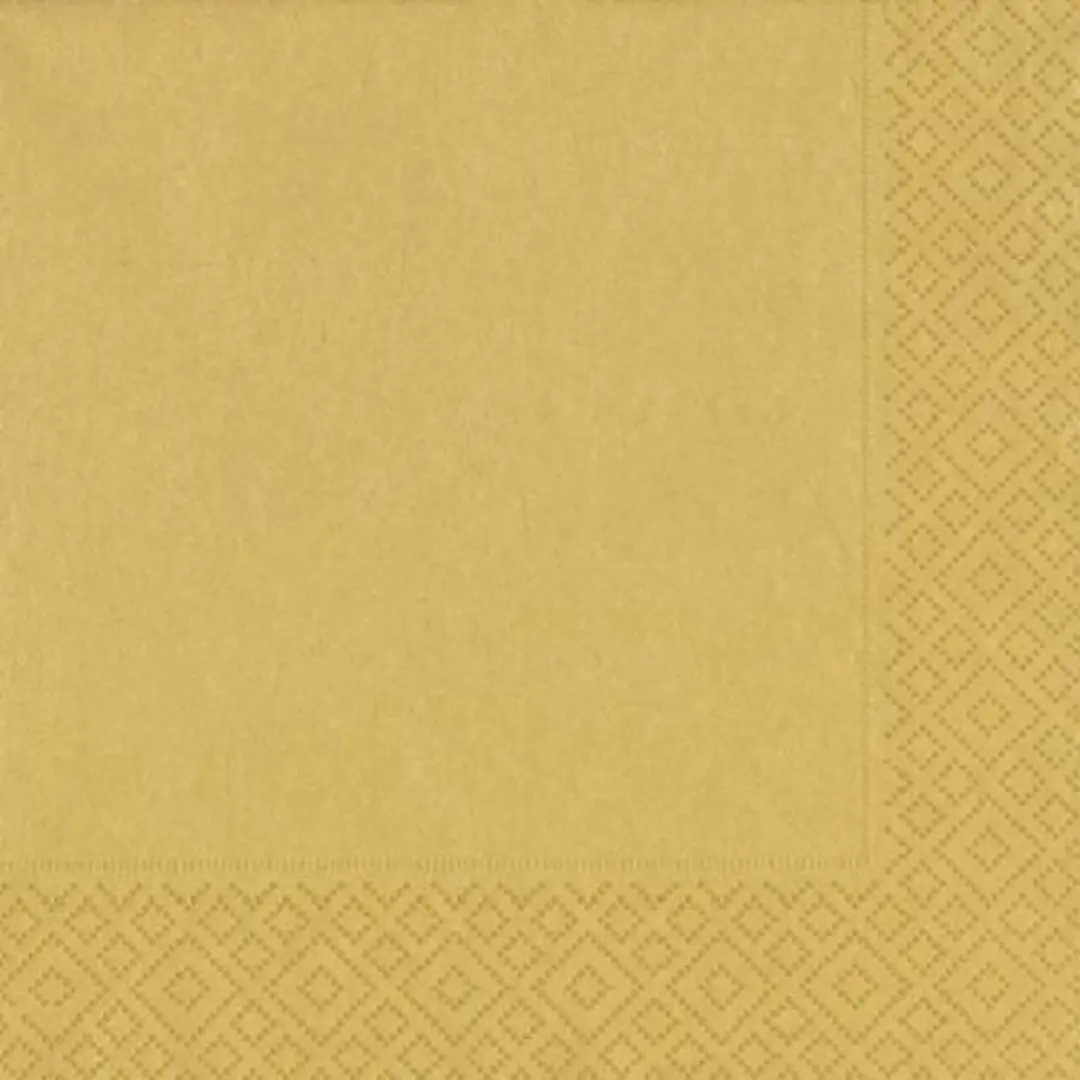 Duni Goud Servetten 33x33cm - 20 Stuks