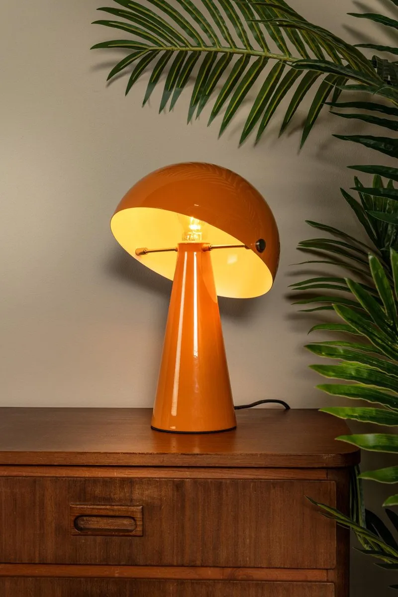 Lucide Barone Tafellamp Ø23cm - Oranje