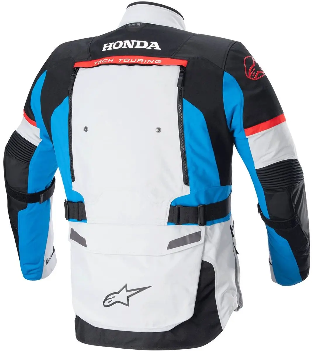 Alpinestars Honda Bogota Pro Drystar Jas - IJzig Grijs/Blauw/Rood