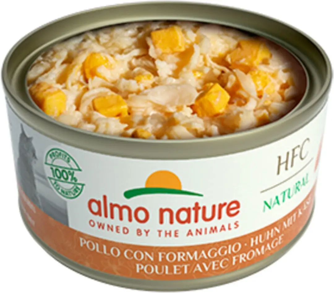 Almo Nature Katvoer Kip met Kaas 24x70g