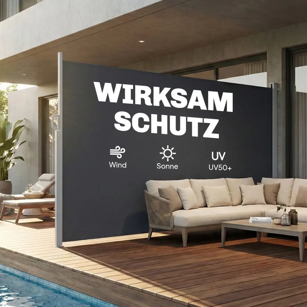 Outsunny Tuin Zijmarkies Aluminium - 420x185cm Donkergrijs - afbeelding 6 van 6
