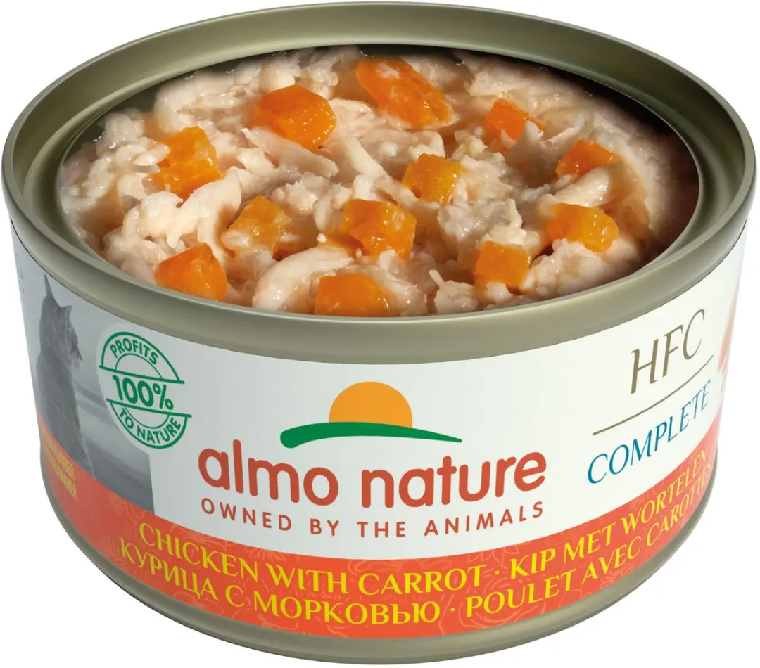 Almo Nature Hqs Cat Complete Blik 70g - Kip&Bonen Graanvrij