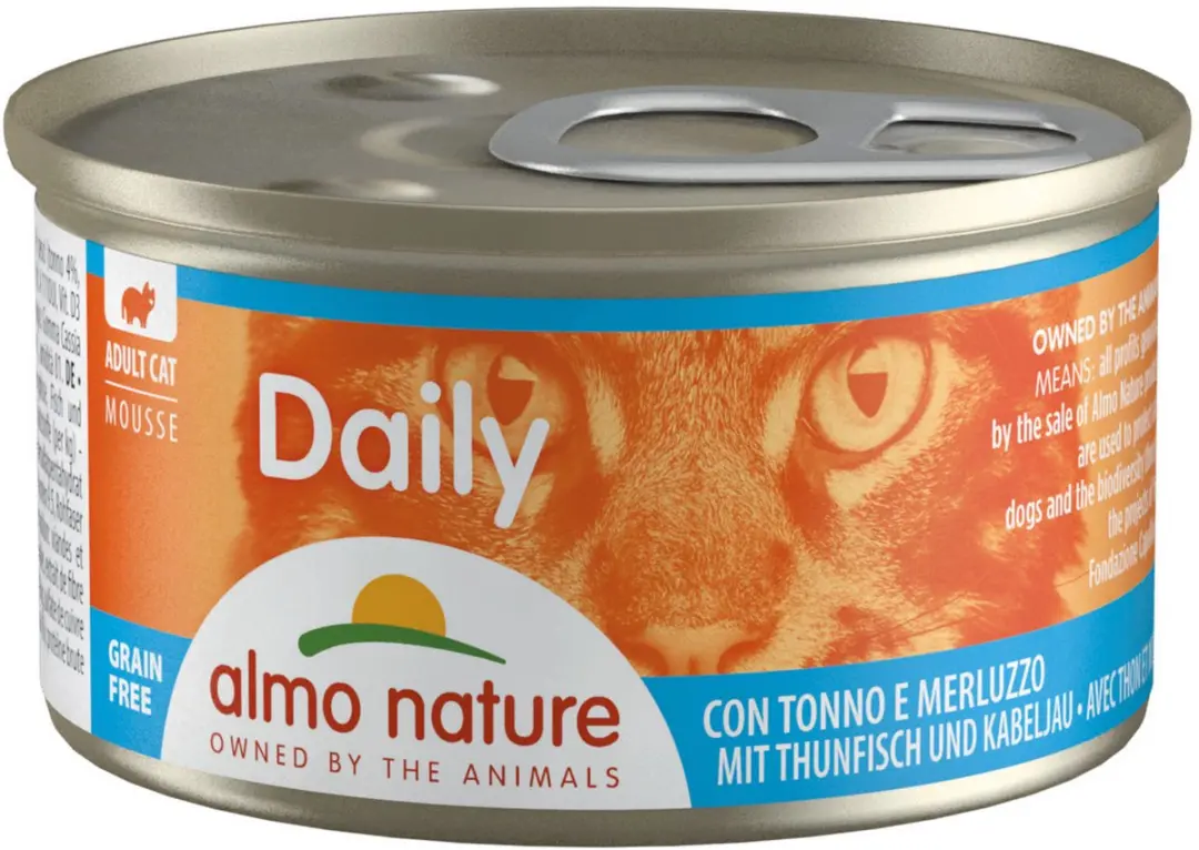 Almo Nature Daily Menu Mousse Tonijn & Kabeljauw Kattenvoer