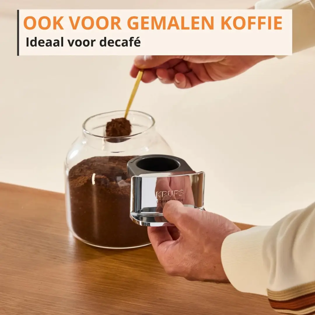 Krups Coffee Crush Experience SA403BE0 Automatische Koffiemachine - Zwart/RVS