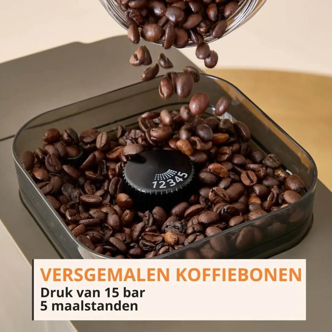 Krups Coffee Crush Experience SA403BE0 Automatische Koffiemachine - Zwart/RVS