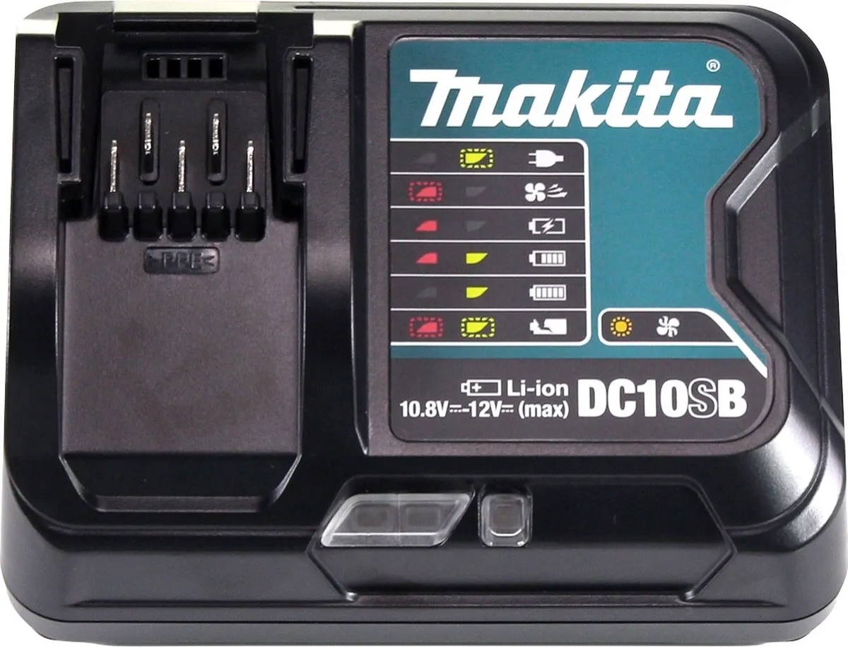 Makita Power Source Kit 4x BL1021B 12V 2.0Ah - 4 Accu's + Lader + Koffer
