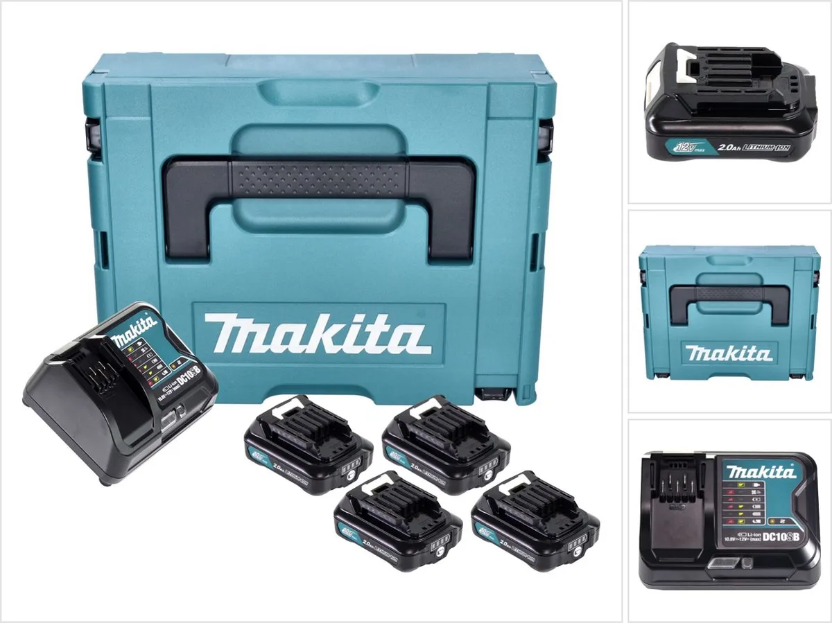 Makita Power Source Kit 4x BL1021B 12V 2.0Ah